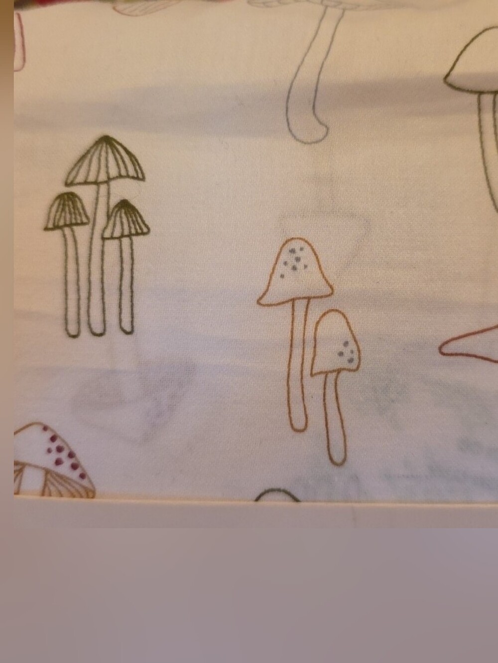 Sateen Mushroom Print Full Sheet Set 100% Cotton OEKO TEX BN - Picture 4 of 4